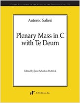 Plenary Mass in C with Te Deum Study Scores sheet music cover